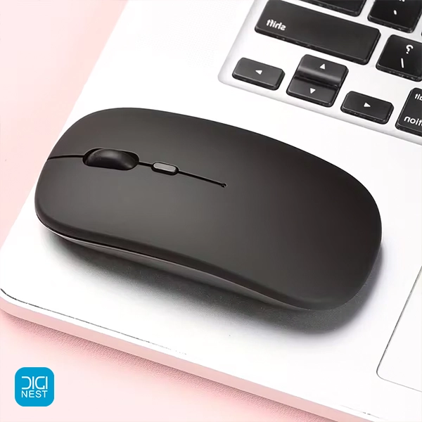 خرید و قیمت ماوس بی سیم بلوتوثی سایلنت طرح اپل مدل 001 بی صدا