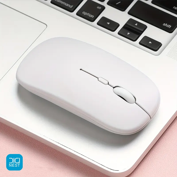 خرید و قیمت ماوس بی سیم بلوتوثی سایلنت طرح اپل مدل 001 بی صدا