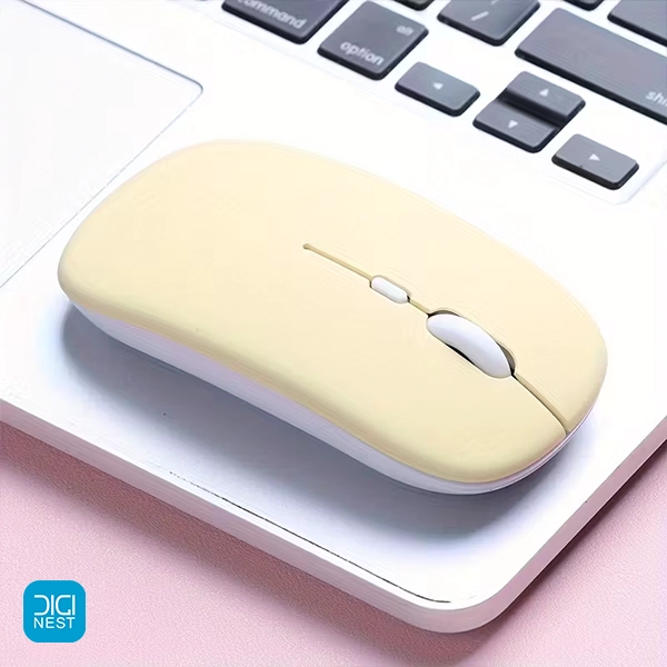 خرید و قیمت ماوس بی سیم بلوتوثی سایلنت طرح اپل مدل 001 بی صدا