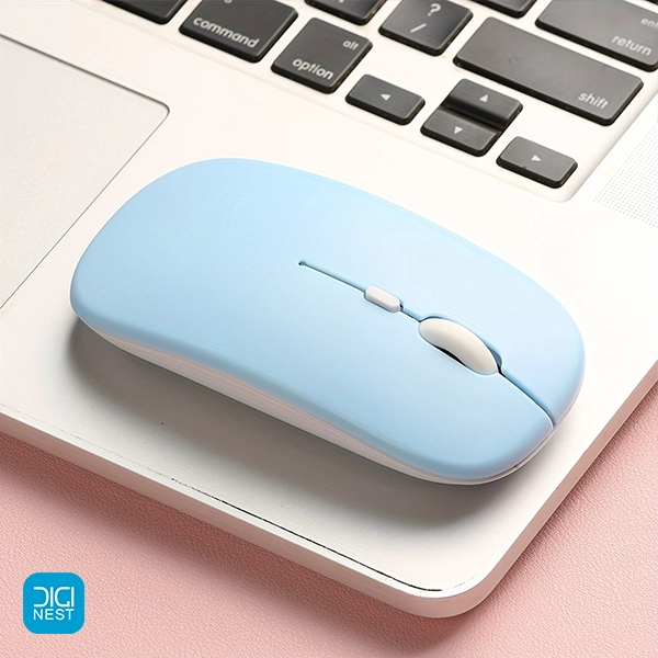 خرید و قیمت ماوس بی سیم بلوتوثی سایلنت طرح اپل مدل 001 بی صدا