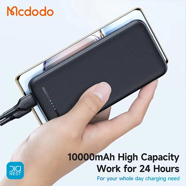 خرید و قیمت پاور بانک مک دودو MC-463 10W ظرفیت 10000 میلی آمپر ساعت با قیمت مناسب