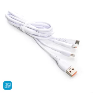 کابل شارژ سه کاره ترکا مدل CA-868 طول 1.2 متر