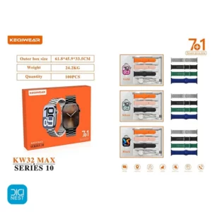 ساعت هوشمند طرح اپل واچ مدل KW32 Max با هفت بند