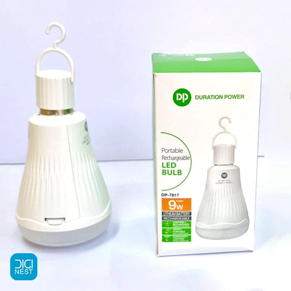 خرید و قیمت لامپ LED شارژی آویزدار 9 وات دی پی مدل DP-7817 - چراغ پرتابل قابل حمل