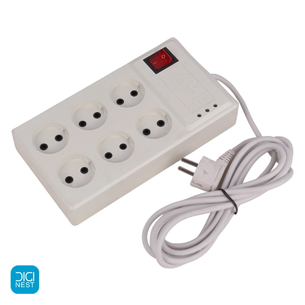 خرید و قیمت محافظ برق و ولتاژ الون مدل VP9006 طول ۳ متر ۶ خانه ELEVEN