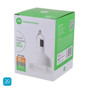 چراغ شارژی اضطراری دی پی مدل DP-7855 18W با نور مهتابی