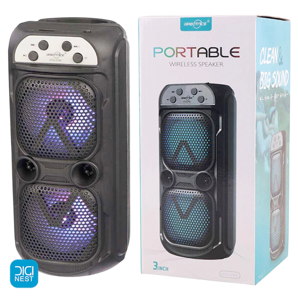 اسپیکر بلوتوث قابل حمل گریت نایس مدل GTS-2165