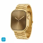 خرید و قیمت ساعت هوشمند طرح اولترا ویزمی مدل WISME X32 Ultra 3 با 3 بند و بند فلزی طلایی