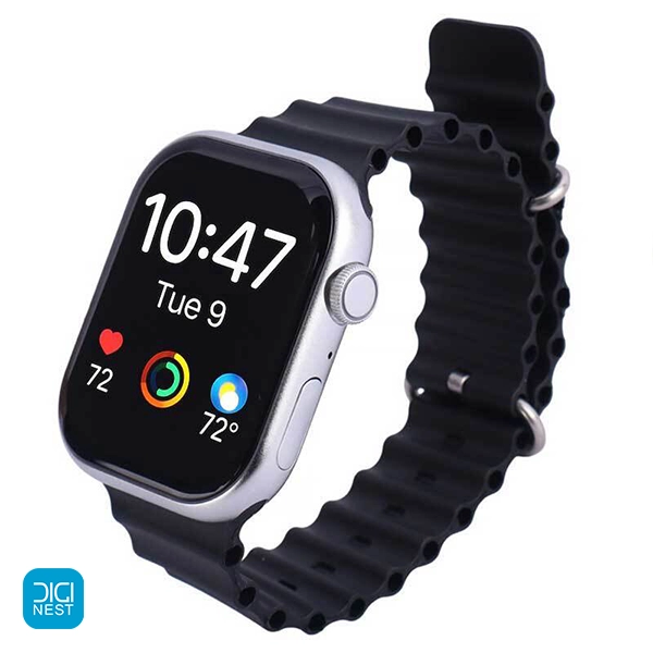 خرید و قیمت پک ساعت هوشمند و هندزفری بلوتوثی ویزمی مدل WISME X26 طرح اپل با پنج بند