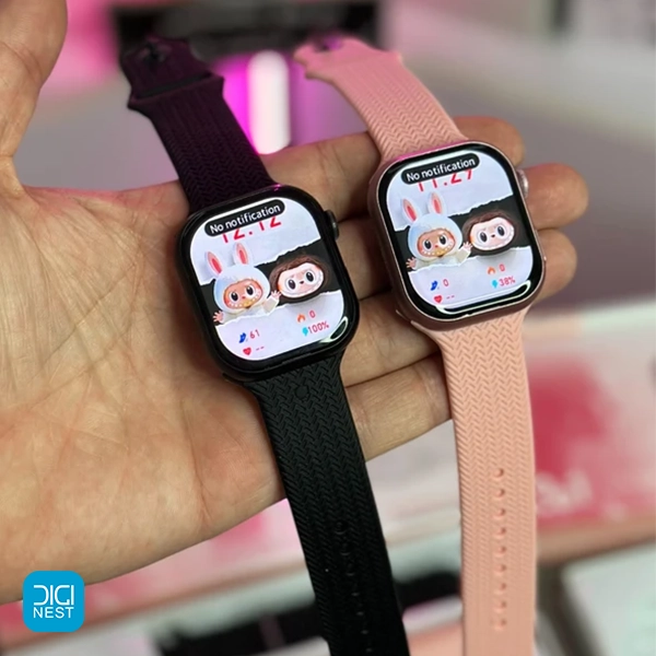 خرید و قیمت ساعت هوشمند کیکی ویر مدل Keqiwear KW68 mini با سه بند