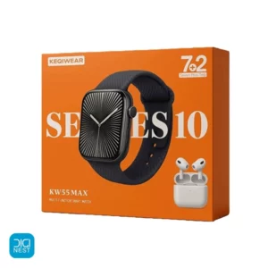پک ساعت هوشمند طرح اپل و ایرپاد Keqiwear مدل KW55 Max