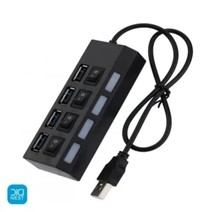 خرید و قیمت هاب یو اس بی 4 پورت ترکا مدل TREQA USB 2.0 - سرعت بالا با 4 port